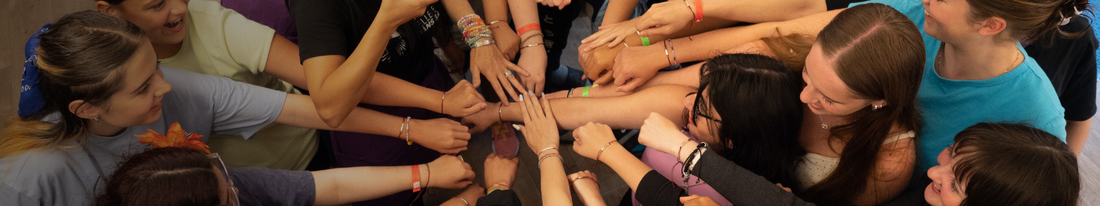 hands together in a circle
